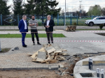 Проверка хода работ 2 этапа по благоустройству сквера с фонтаном